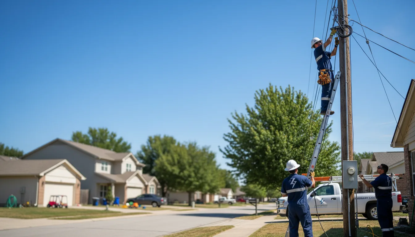 Residential electrician providing installation services in Rock Cave, WV